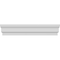 Ekena Millwork 129" Bottom Width x 133 5/8" Top Width x 12 7/8"H x 1 1/4"P Stannis Crosshead CRH13X129ST - alternate 1